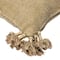 Hello Honey® Tan Square Canvas Pillow Cover with Tassels
